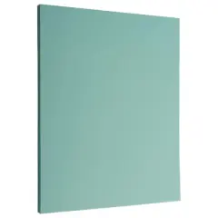 JAM Paper Matte 8.5'' x 11'' 28lb. Paper, 50 Sheets Aqua Blue