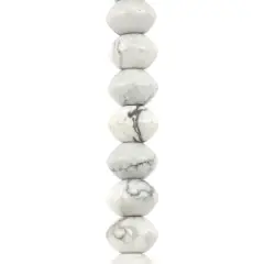 White Howlite Bicone Beads, 8mm by Bead Landing&trade;
