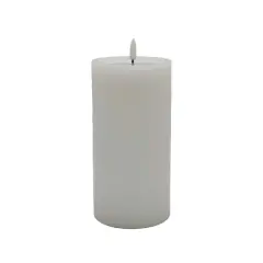 4" x 8" LED Wax Pillar Flickering Candle by Ashland&reg; White
