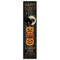 47" Scaredy Cats Welcome Porch Leaner