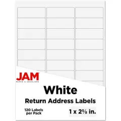 JAM Paper Standard Mailing Return Address Labels White