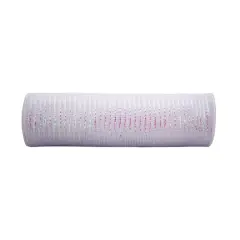 12" x 11.6yd. Mesh by Celebrate It&reg;Iridescent White