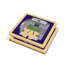 NCAA 3D StadiumView Coasters Washington Huskies