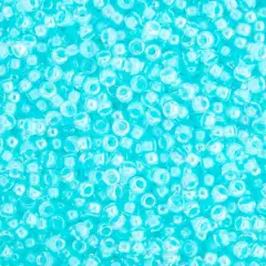 Miyuki&reg; 11/0 Glass Seed Beads, 22g Sky Blue AB Lined-Dyed