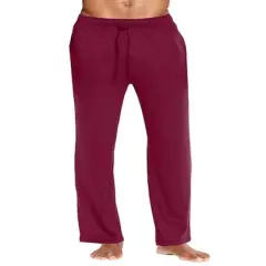 Galaxy by Harvic Men's Classic Lounge Pants Burgundy