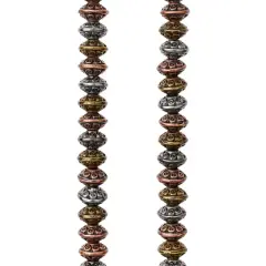 Carved Metal Bicone Beads, 6mm by Bead Landing&trade;