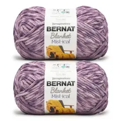 2 Pack Bernat&reg; Blanket Mist-ical&trade; Yarn Purple Sky