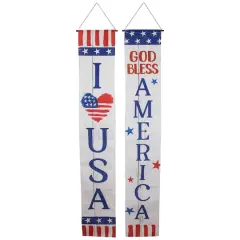 5.9ft. Stars & Stripes Patriotic Door Banner Set