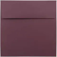 JAM Paper 8.5" x 8.5" Square Premium Invitation Envelopes, 25ct. Burgundy