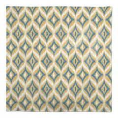 Blue and Yellow Ikat 58" x 58" Tablecloth