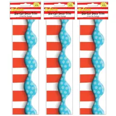 Eureka Deco Trim&reg; Dr. Seuss&trade; Dimensional Look Extra Wide Die Cut Border, 111ft.