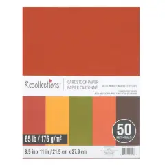 8.5" x 11" 65lb. Cardstock Paper Pack by Recollections&trade;, 50 Sheets Spice Market