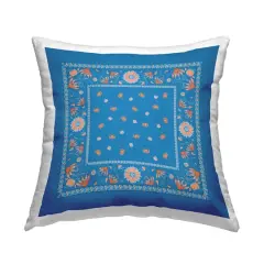 Stupell Industries Blue Sky Harvest Pattern Decorative Printed Throw Pillow