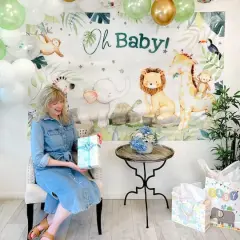 Kate Aspen&reg; Safari Baby Shower Photo Backdrop
