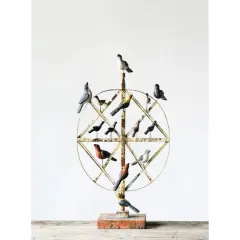 Hello Honey&reg; Metal & Magnesia Bird D&eacute;cor