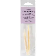Lacis Double-Ended Crochet Hook Set Bone