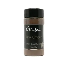 Gamblin Artist's Color Dry Pigments, 4oz. Raw Umber