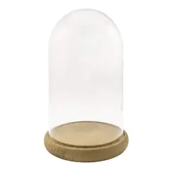 9.5" Glass Cloche with Wood Base by Ashland&reg;