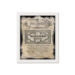 Witches Brew Label 5 16" x 20" White Framed Print Under Plexiglass