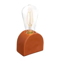 Hello Honey&reg; 4" Scandinavian Terracotta Exposed Bulb Table Lamp