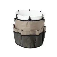 Household Essentials 19" Bucket Caddy with Trim Brown