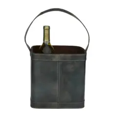 Blue Modern Wine Holder, 9" x 9" x 17"