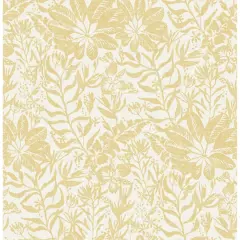 NuWallpaper Yellow Foliole Peel & Stick Wallpaper