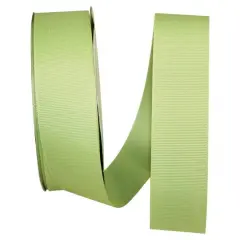 Reliant 1.5" x 50yd. Grosgrain Solid Ribbon Lime Juice