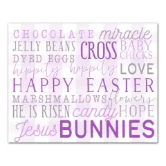 Easter Day Words 16" x 20" Canvas Wall Art