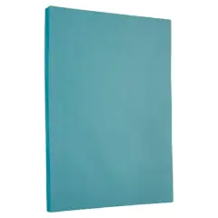 JAM Paper Recycled 8.5" x 11" 65lb. Cover Cardstock Pack, 50 Sheets Blue