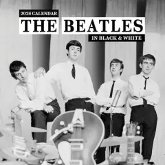 2026 The Beatles: In Black & White Wall Calendar