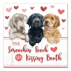 Smoochin Pooch Booth 20" x 20" Canvas Wall Art