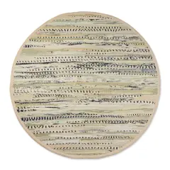 DII&reg; Taupe Round Rag Rug, 3ft.