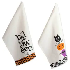 DII&reg; Assorted All Hallows Eve Halloween Printed Dishtowel Set