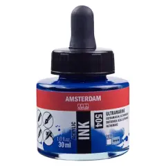 Amsterdam Acrylic Ink, 1oz. 504 Ultramarine