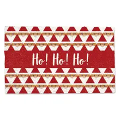 Geo Santa Pattern Doormat