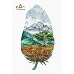 Oven Mountain Landscape - 3 Cross Stitch Kit