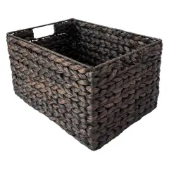 Large Espresso Rectangle Woven Basket by Ashland&reg;