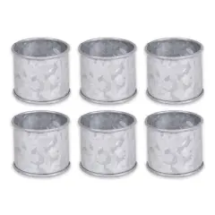DII&reg; Galvanized Band Napkin Rings, 6ct.