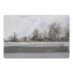 Abstract Landscape And Tranquil Water 18" x 27" Floor Mat