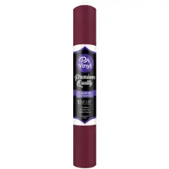 PA Vinyl Flocked Iron On Transfer Film Bordeaux