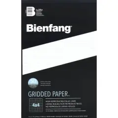 Speedball&reg; Bienfang&reg; 4" x 4" Grided Paper&trade; Pad, 11" x 17"