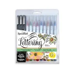Speedball&reg; Hand-Lettering Calligraphy & Watercolor Brush Marker Set