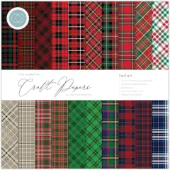 Craft Consortium Tartan Double-Sided Paper Pad, 12" x 12"