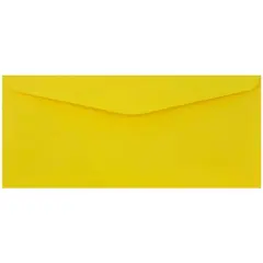 JAM Paper #9 Business Recycled Envelopes, 50ct. Yellow
