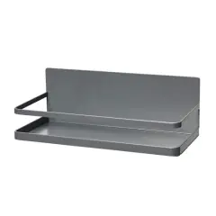 Household Essentials 10" Metal Magnetic Spice Organizer Gray