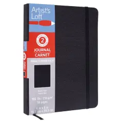 Black Page Premium Hardcover Journal, 6" x 8" by Artist's Loft&trade;
