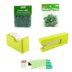 JAM Paper Office Starter Kit Lime Green
