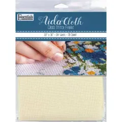 Essentials by Leisure Arts 18 Count Aida Cloth, 30" x 36" Off White