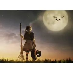 Sparkly Selections Young Witch Diamond Painting Kit, Square Diamonds